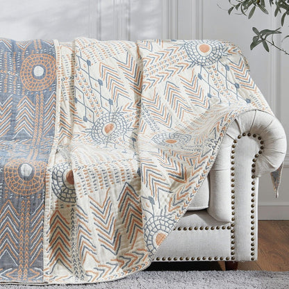 Indian Arrow Reversible Cotton Sofa Throw